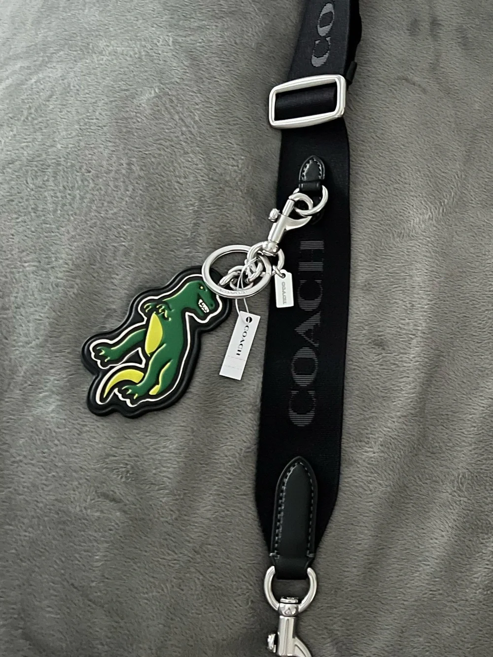 Coach Rexy Mascot Dinosaur Bag Charm Keychain - New